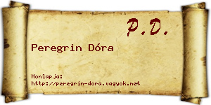 Peregrin Dóra névjegykártya